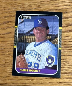CHRIS BOSIO 1987 Donruss #478 Rookie RC - Picture 1 of 2