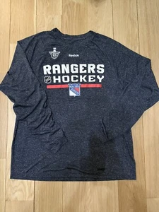 New York Rangers Team Ausgabe 2016 Stanley Cup Playoff Familie Reebok Langarm  - Bild 1 von 5
