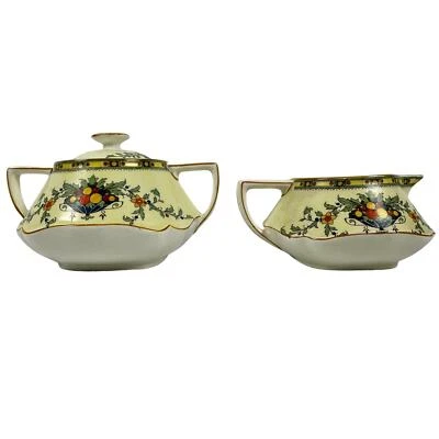 Crown Ducal Ware England 72944 Antigua crema y azucarero de 1930 con tapa ¡Leer! Foto 1 de 4