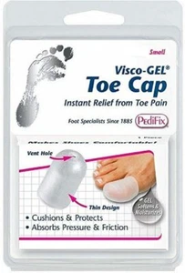 PediFix Visco-Gel Toe Cap- Relieves Toe Pain Instantly- Small - Picture 1 of 4