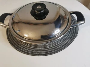 AMC Padella, 24 cm, Profondità 5 cm, 2 Litri Induzione con Coperchio - Foto 1 di 6