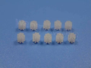 10x 6/7 Teeth 0.3/0.4 Module Spindle Plastic Gear Remote Control Aircraft Parts - Picture 1 of 3