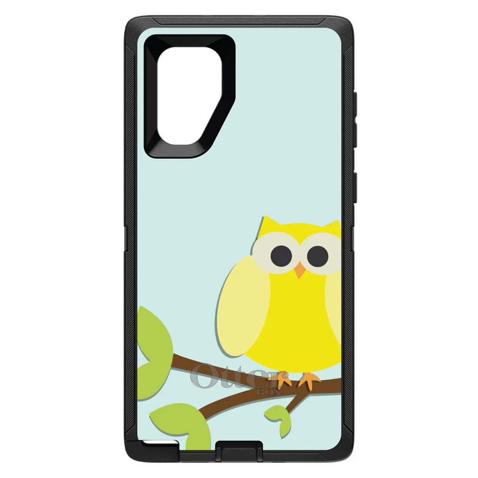 OtterBox Defender for Galaxy Note (Choose Model) Yellow Owl Cartoon - Image 1 of 1