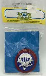 IRA Green G23 Hallmark Officer ParaGlider Regiment Merrowed Edge Patches - NOS! - Bild 1 von 4
