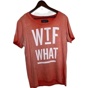 $139 Designer Rare ENERGIE Men's WTF Fitted T-shirt With Graphic Print M - Picture 1 of 7