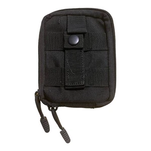 EDC MOLLE Tactical Pouch Utility Zipper Wallet Black – Outdoor Gear Bag - Picture 1 of 10