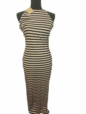 Vestido bodycon listrado Torn By Ronny Kobo novo com etiquetas grande  - Imagem 1 de 4