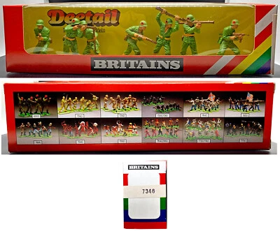 Gran Bretaña Detalle Segunda Guerra Mundial EE. UU. Inf. - 7346 sin usar, en caja - 54 mm 1980 - la selección de pose varía Foto 1 de 2