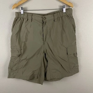 The North Face Mens L Tan Beige Khaki 100% Nylon Cargo Short - Picture 1 of 5