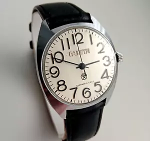Vintage Soviet USSR mens mechanical wristwatch Raketa Rocket WHITE cal. 2609.HA - Picture 1 of 16