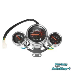Motorcycle LCD Digital Odometer Speedometer Tachometer Gauge Assembly Universal - Picture 1 of 12