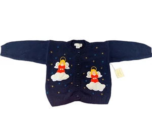 Latin Collection Girl Angels Sweater Cardigan Sz 6 New with tag - Picture 1 of 10