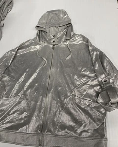 polo ralph lauren jacket womens L silver $135 - Picture 1 of 6