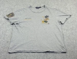 Polo Ralph Lauren Mens T Shirt Tiki Queen Lucky Lucy Honolulu Short Sleeve Grey - Picture 1 of 14
