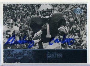Anthony Carter signed Autogramm Auto 2011 UD Legends Karte #58 - Bild 1 von 1
