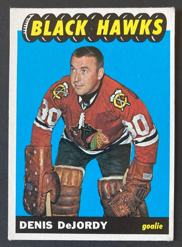 Denis DeJordy 1965-66 Topps #113 - Chicago Blackhawks VGEX - Image 1 of 4
