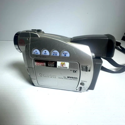NOT TESTED - Canon MV600i E MiniDV Camcorder Digital Video Camera - Image 1 of 4