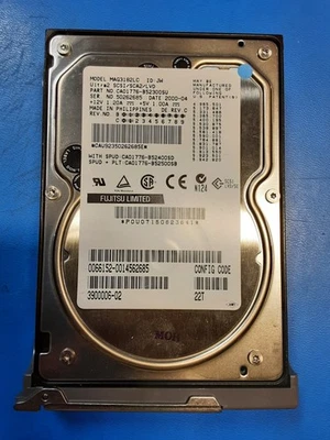 FUJITSU MAG3182LC 18.2GB 10K RPM 3.5" Hard Drive CA01776-B5230SU 3900006-02 JW - Image 1 of 4