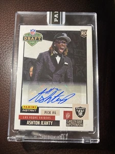 2025 Panini Instant Draft Night ASHTON JEANTY AUTO RC ROOKIE LV RAIDERS #6 06/99 - Picture 1 of 2