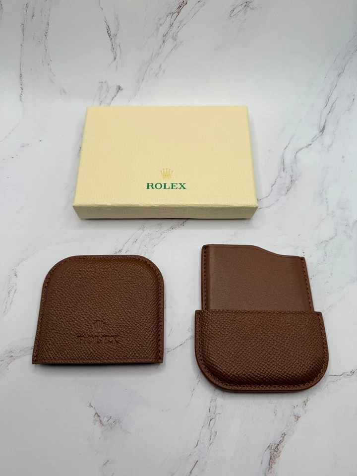 Rolex Heritage Marrón Tarjetero Estuche Tarjeta de Crédito Billetera AD VIP Regalo Foto 1 de 4