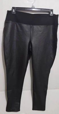 Apt. 9 Black Leggings XL immiation leather  - Image 1 of 3