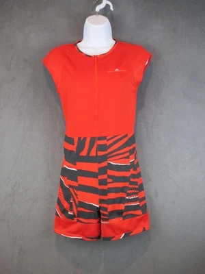 Romper Adidas Stella McCartney Feminino Pequeno Vermelho ClimaCool Atlético One Piece - Imagem 1 de 4