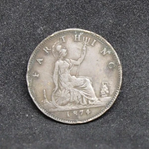 1874H Great Britain Farthing (#2) - Picture 1 of 2