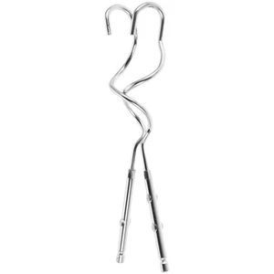 Batidor batidor de huevos de mano de 2 piezas ganchos para masa batidor de masa de cocina de mano - Imagen 1 de 12