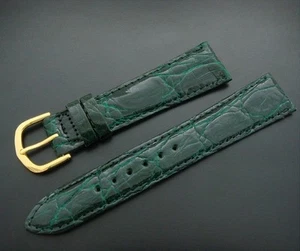 FINE Men's 19mm Crocodile Emerald Watch Strap/Band - Picture 1 of 1