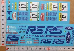 DECALS 1/24 FORD FOCUS WRC #17 - DELECOUR - MONTE CARLO /PORTUGAL 2001 - VV24107