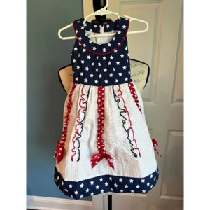 Bonnie Jean Holiday 4th Of July Dress Size 4T - Picture 1 of 2