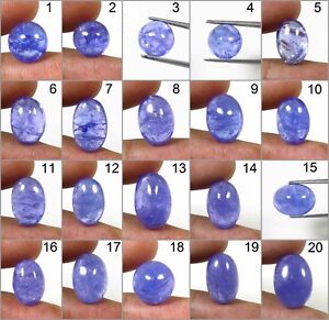 Natural Blue Tanzanite Cabochon WORTHY~ Loose Gemstone For Jewelry TA#1