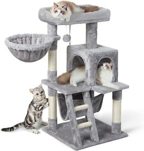 Cat Tree Tower for Indoor Multi-Level House Condo GRAY NEW IN OPEN BOX