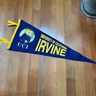 Vintage Uci Irvine Banner Pennant Wall Flag Anteaters Blue & Gold College Calif