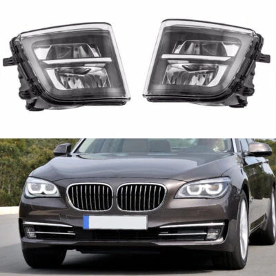 1 par de para-choque dianteiro lâmpada de farol de neblina LED compatível com BMW 7-Series 740Li 750Li 760Li - Imagem 1 de 4