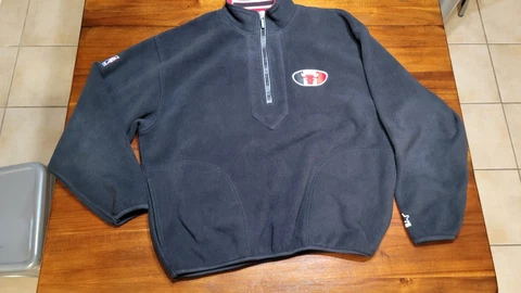 Vintage Starter Chicago Bulls NBA Fleece Half Quarter Zip Jacket Sz XL Cover