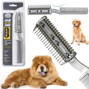 2 Sided Razor Clipper Comb Pet Hair Trimmer Grooming Cutter For Dogs Cats Puppy - Picture 1 of 9