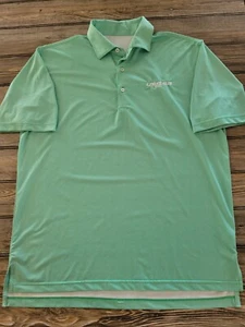 Turtleson Tour Performance Golf Stretch Polo Shirt Green Men's Size Large - Picture 1 of 8
