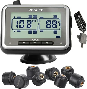 TPMS, Wireless Tire Pressure Monitoring System for RV, Trailer, Coach, Motor Hom - Picture 1 of 6