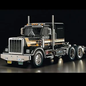TAMIYA TRUCKLINE LKW 1:14 RC TRUCK KING HAULER BLACK SPEZIAL EDITION 300056336 - Zdjęcie 1 z 1