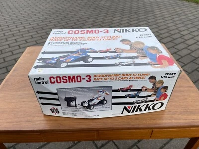 Rare!! Nikko Cosmo 3 Turbo vintage RC car blue Japan - Image 1 of 4