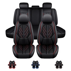 Faux Leather Car Seat Cover Full Set For Honda Accord/Civic/CR-V/Clarity/Insight - Picture 1 of 22