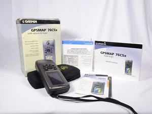 GARMIN GPSmap 76CSx handheld navigator bundle w/case, box and manual, no cords - Picture 1 of 16