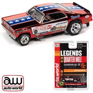 Auto World Tom "The Mongoose" McEwen Red 1970 Plymouth Duster HO Slot Car New - Picture 1 of 6