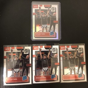TATSURO TAIRA - 2023 Donruss Optic UFC Rated Rookie Holo Prizm SP & 3 Base RC