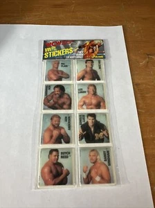 1991 Larami WCW Wrestling Vinyl Puffy Stickers Sealed Luger Flair Steiner Arn - Picture 1 of 4