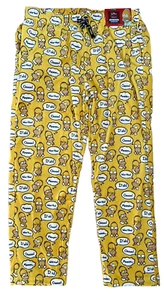 THE SIMPSONS Homer Lounge Pants PJS Fleece Pockets-LTD ED -$48.00 Size XL - Picture 1 of 8