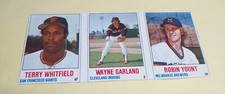 1978 Hostess baseball Robin Yount 138 Terry Whitfield136 Wayne Garland 137 Panel