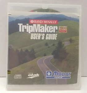 VTG Rand McNally TripMaker User's Guide 2000 Millennium CD Atlas Mopar Etak Maps - Picture 1 of 3