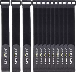 Hook and Loop Cable Ties Reusable Fastening Cable Ties Adjustable Multipurpose U - Picture 1 of 7